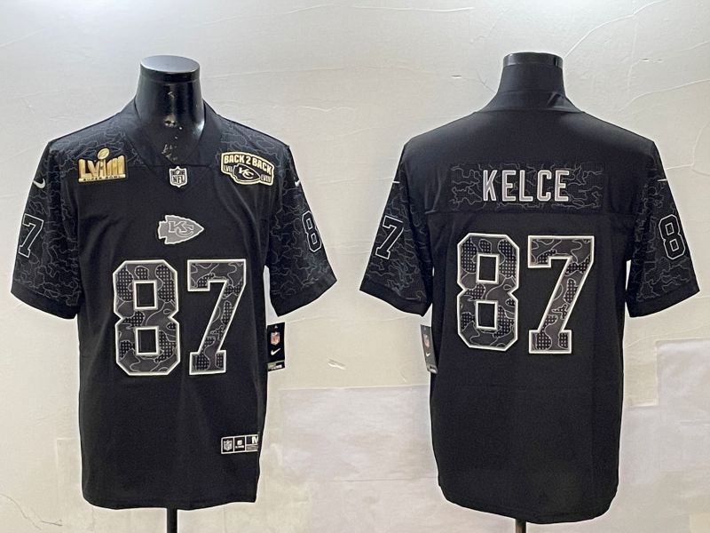 Men Kansas City Chiefs #87 Kelce Black 2025 Nike Vapor Limited NFL Jersey style 2105->kansas city chiefs->NFL Jersey